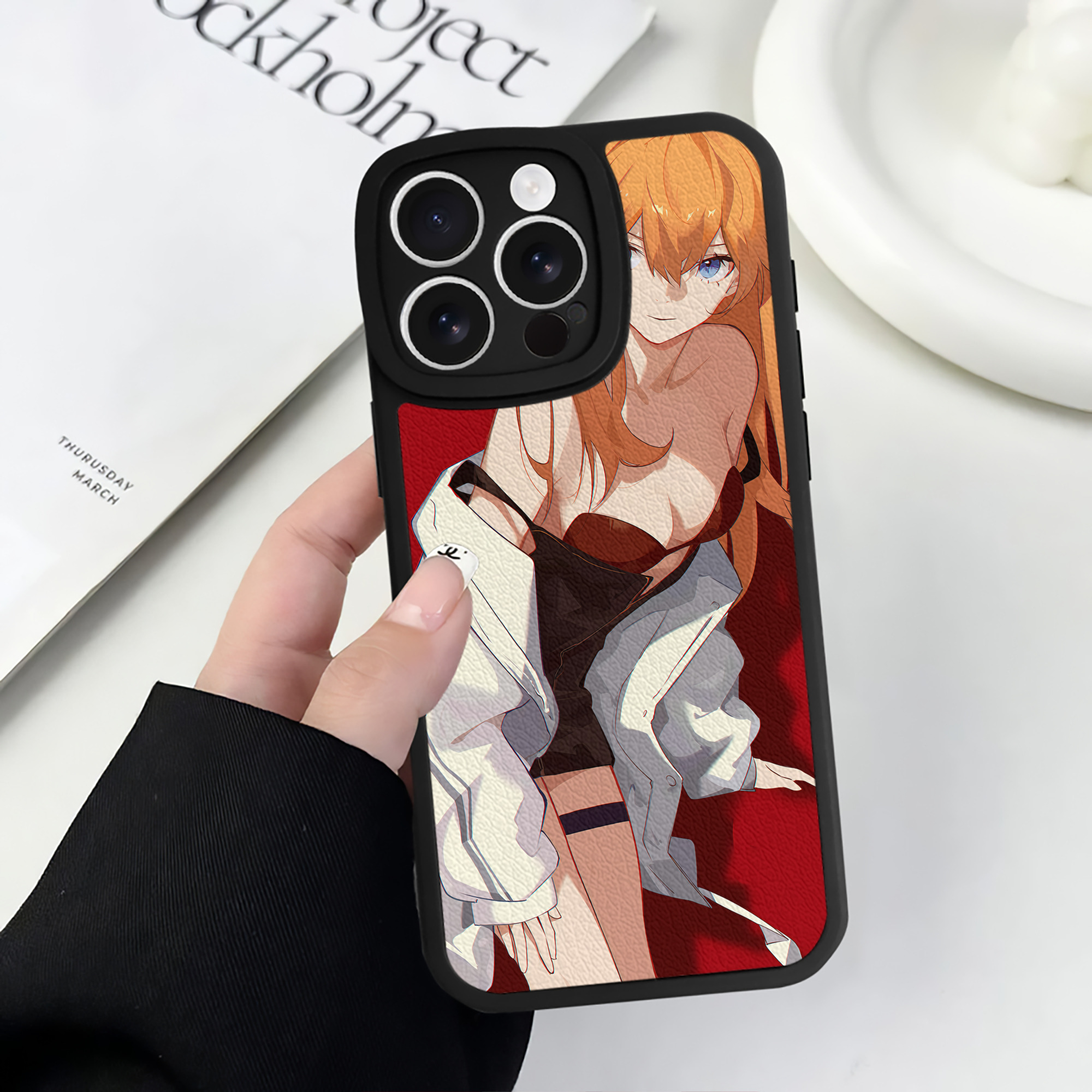 （画像用） EVA 新世紀エヴァンゲリオン 【iPhone 16シリーズ対応】シリコンスマホケース（レザー調） 材質：シリコン